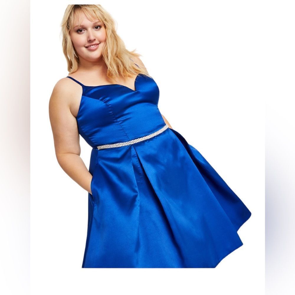 NWT Trendy Plus Size V-neck A line Dress - Picture 4 of 5